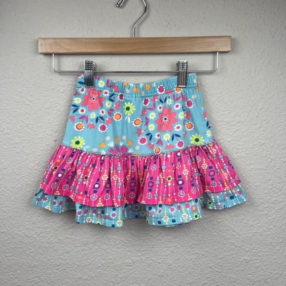 Hanna Anderson Tiered Layered Ruffle Skirt Sz 100CM - Picture 2 of 7